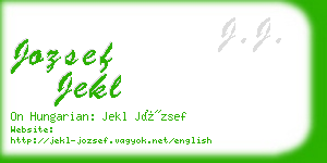 jozsef jekl business card